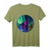Northern Lights Aurora Borealis Alaska Nature Space Wolf T-Shirt – Perfektes Geschenk für Wolf- und Naturfans, Alaska Touristen & Weihnachtsgeschenke