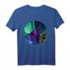 Northern Lights Aurora Borealis Alaska Nature Space Wolf T-Shirt – Perfektes Geschenk für Wolf- und Naturfans, Alaska Touristen & Weihnachtsgeschenke