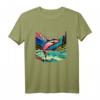 Answer the Call of the Wild Fliegenfischer Outdoor Natur T-Shirt – Perfektes Geschenk für Angler, Naturliebhaber & Outdoor-Enthusiasten