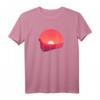 Vintage Sonnenuntergang über Wüste Berg Sonne Natur Outdoor T-Shirt – Perfektes Geschenk für Wanderer, Camper & Naturliebhaber