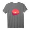 Vintage Sonnenuntergang über Wüste Berg Sonne Natur Outdoor T-Shirt – Perfektes Geschenk für Wanderer, Camper & Naturliebhaber