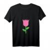 Damen Tulpe Blume Pflanze Garten Natur T-Shirt mit V-Ausschnitt – Perfektes Geschenk für Gärtner, Floristen & Blumenliebhaber