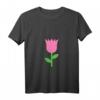 Damen Tulpe Blume Pflanze Garten Natur T-Shirt mit V-Ausschnitt – Perfektes Geschenk für Gärtner, Floristen & Blumenliebhaber