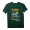 Happy Camper Camping Lagerfeuer Natur Zelt Geschenk T-Shirt – Perfekt für Outdoor Fans, Wanderer & Camping Liebhaber zu Weihnachten & Geburtstag
