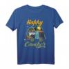 Happy Camper Camping Lagerfeuer Natur Zelt Geschenk T-Shirt – Perfekt für Outdoor Fans, Wanderer & Camping Liebhaber zu Weihnachten & Geburtstag
