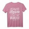 Lustiges Ukulele T-Shirt – Natürlich I 'm Awesome I Play the Ukulele – Perfektes Geschenk für Musiker, Freunde & Familie
