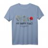My happy place ist mein Garten - Plant Lover T-Shirt für Garten- und Pflanzenliebhaber, Botanisch, Natur, Geschenkidee für Naturliebhaber