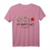 My happy place ist mein Garten - Plant Lover T-Shirt für Garten- und Pflanzenliebhaber, Botanisch, Natur, Geschenkidee für Naturliebhaber