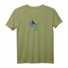 Kolibri Nature Bird T-Shirt – Geschenk für Vogelbeobachter, Blumen- und Kunstliebhaber, ideal für Mutter, Schwester, Oma & Naturfreunde