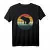 Capybara Sunset Retro Vintage 70s Animal Lover T-Shirt – Unique Gift for Nature & Animal Fans, Perfect for Birthdays & Holidays