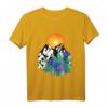 Wald Enzian Berge Wandern Klettern Sonnenuntergang Natur T-Shirt – Perfekt für Wanderer, Kletterer & Naturfreunde