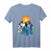 Wald Enzian Berge Wandern Klettern Sonnenuntergang Natur T-Shirt – Perfekt für Wanderer, Kletterer & Naturfreunde