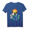 Wald Enzian Berge Wandern Klettern Sonnenuntergang Natur T-Shirt – Perfekt für Wanderer, Kletterer & Naturfreunde