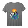 Wald Enzian Berge Wandern Klettern Sonnenuntergang Natur T-Shirt – Perfekt für Wanderer, Kletterer & Naturfreunde