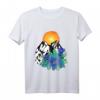 Wald Enzian Berge Wandern Klettern Sonnenuntergang Natur T-Shirt – Perfekt für Wanderer, Kletterer & Naturfreunde