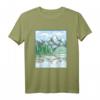 Berg Wald See Natur Landschaft T-Shirt – Schönes Naturdesign, klassisch geschnitten, ideal für Naturliebhaber und Outdoor-Aktivitäten