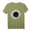 Schwarzes Sonnenblumen T-Shirt mit Naturmotiv - Klassisch geschnitten, langlebig & perfekt für Blumen- und Naturliebhaber