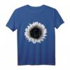 Schwarzes Sonnenblumen T-Shirt mit Naturmotiv - Klassisch geschnitten, langlebig & perfekt für Blumen- und Naturliebhaber