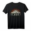 Retro Alaska T-Shirt – Liebe für Natur, Wildnis und Gletscher des 49. Bundesstaates der USA