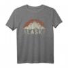 Retro Alaska T-Shirt – Liebe für Natur, Wildnis und Gletscher des 49. Bundesstaates der USA