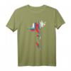 Färöer Inseln Umriss Silhouette Flagge T-Shirt – Perfekt für Natur- und Skandinavien-Liebhaber, Urlaub & Reise Geschenk