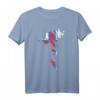 Färöer Inseln Umriss Silhouette Flagge T-Shirt – Perfekt für Natur- und Skandinavien-Liebhaber, Urlaub & Reise Geschenk