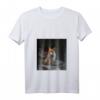 Damen Vaporwave Fuchs Aesthetic Fox Natur T-Shirt mit V-Ausschnitt – Perfekt für Festivals, Partys & Naturliebhaber
