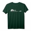 Minimalistisches Gitarre T-Shirt mit Natur- und Stadtmotiven – Schwarz Weiß Design für Musik- und Naturfans