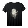Tiermotiv Eule Vogel Ornithologe Geschenk Schneeeule T-Shirt - Perfektes Geschenk für Tierliebhaber, Eulenfans & Naturfreunde zu Weihnachten & Geburtstag