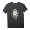 Tiermotiv Eule Vogel Ornithologe Geschenk Schneeeule T-Shirt - Perfektes Geschenk für Tierliebhaber, Eulenfans & Naturfreunde zu Weihnachten & Geburtstag