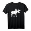 Elch T-Shirt für Wildtier- und Naturfans – Klassisch geschnitten, doppelt genähter Saum