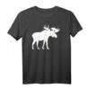 Elch T-Shirt für Wildtier- und Naturfans – Klassisch geschnitten, doppelt genähter Saum
