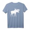 Elch T-Shirt für Wildtier- und Naturfans – Klassisch geschnitten, doppelt genähter Saum
