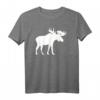 Elch T-Shirt für Wildtier- und Naturfans – Klassisch geschnitten, doppelt genähter Saum