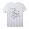 HapKoala Snow White Grumpy Line Art Big Face T-Shirt - Offiziell Lizenzierte Geburtstagskleidung