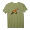 Waldtiere T-Shirt mit Fuchs Motiv – Geschenk für Naturliebhaber, Tierfreunde, Jäger, Wanderer, Biologen und Kinder