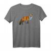 Waldtiere T-Shirt mit Fuchs Motiv – Geschenk für Naturliebhaber, Tierfreunde, Jäger, Wanderer, Biologen und Kinder