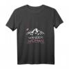 Damen Wander Woman Berg Mädel Outdoor Hobby Geschenk - Frauen Natur T-Shirt mit V-Ausschnitt für Bergsteigerinnen & Wanderliebhaberinnen