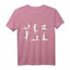 Katzen in Yoga Posen - Lustiges T-Shirt für Katzenliebhaber, Yoga- und Meditationsfans, perfekte Geschenkidee für Weihnachten & Geburtstag