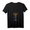 Farbverlauf DNA Tree Nature Science T-Shirt für Damen mit V-Ausschnitt – Buntes, leichtes Design mit klassischem Schnitt