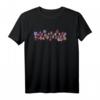 Gekritzelte bunte Blumen T-Shirt - Einzigartiges Geschenk für Geburtstag & Weihnachten, Kreatives Blumen Design