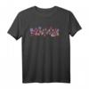 Gekritzelte bunte Blumen T-Shirt - Einzigartiges Geschenk für Geburtstag & Weihnachten, Kreatives Blumen Design