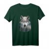 Wolfsilhouette T-Shirt mit Doppelbelichtung – Surreale Wald- und Bergdesigns für Tier- und Naturliebhaber