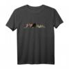 Vogelmotiv Vögel kuscheln auf einem Ast - Buntes Langarmshirt für Vogelfreunde, Natur- und Vogelbeobachter, ideales Geschenk