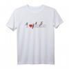 Ich liebe Vögel T-Shirt mit Rotkehlchen und Specht - Perfektes Geschenk für Vogelliebhaber, Ornithologen und Naturfreunde