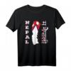 Ma Nepali T Shirt mit Nepali Flag und Karte – Kulturelles Nepali T-Shirt für Reisen, Partys & als Geschenk
