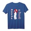 Ma Nepali T Shirt mit Nepali Flag und Karte – Kulturelles Nepali T-Shirt für Reisen, Partys & als Geschenk