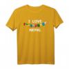 I Love Nepal - Urlaub Reisen T-Shirt für Reiseliebhaber & Kulturenthusiasten, ideales Geschenk für Nepal-Fans