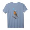 Vogelmotiv Rotkehlchen Geburtstags T-Shirt – Perfektes Geschenk für Vogelfreunde, Ornithologen und Tierliebhaber
