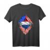 Super Dutch Heritage Niederlande Roots USA-Flagge T-Shirt – Stolz auf niederländische Wurzeln, ideales Geschenk für Niederlande-Liebhaber und Einwanderer